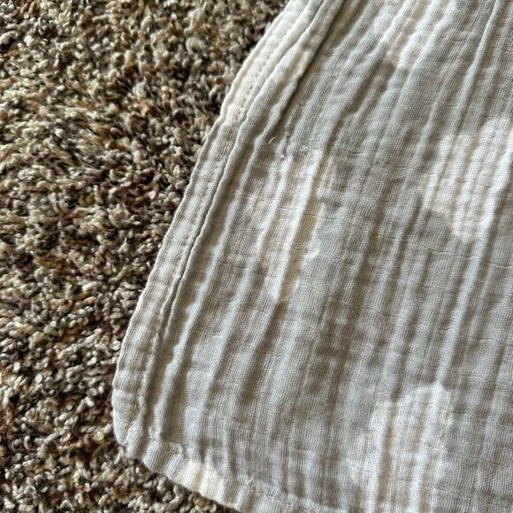 Cloud Island gray clouds muslin swaddle blanket HTF - Picture 6 of 6